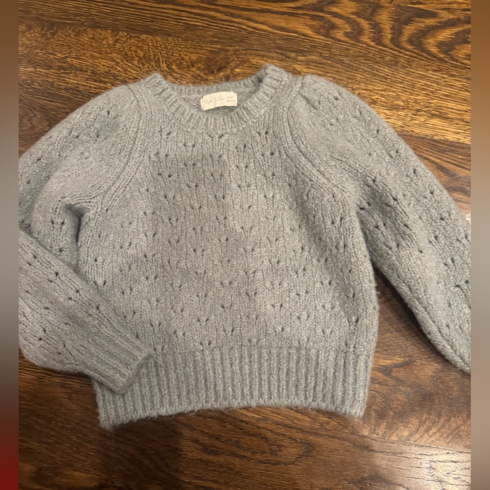Rylee + Cru Textured Gray Sweater